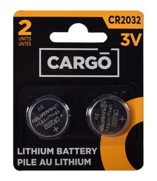 Cargo Lithium Coin Batteries 3v Cr2032 (2 ct)