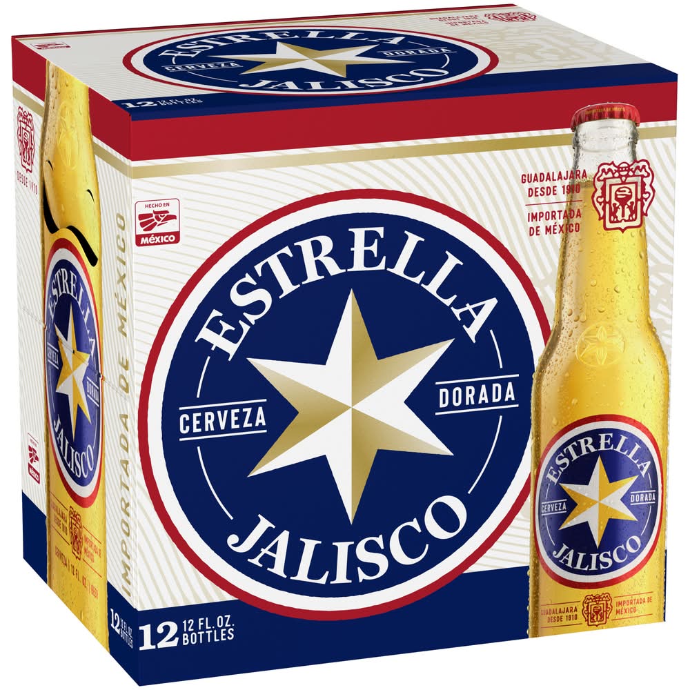 Estrella Jalisco Pilsner Beer (12 x 12 fl oz)