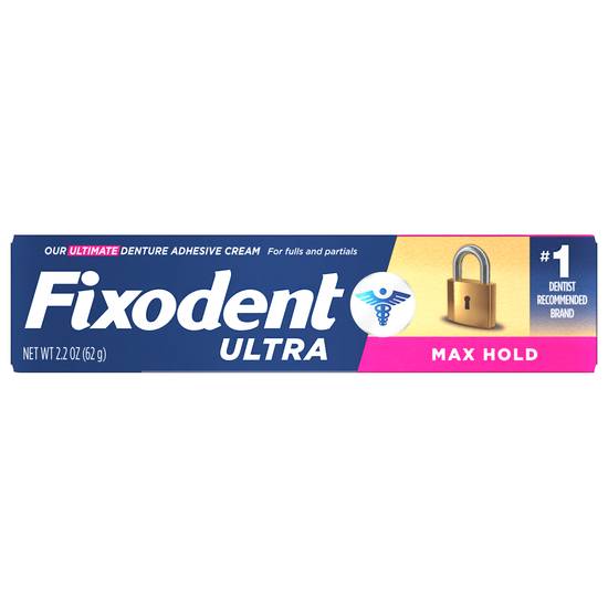 Fixodent Ultra Max Hold Denture Adhesive Cream (2.2 oz)
