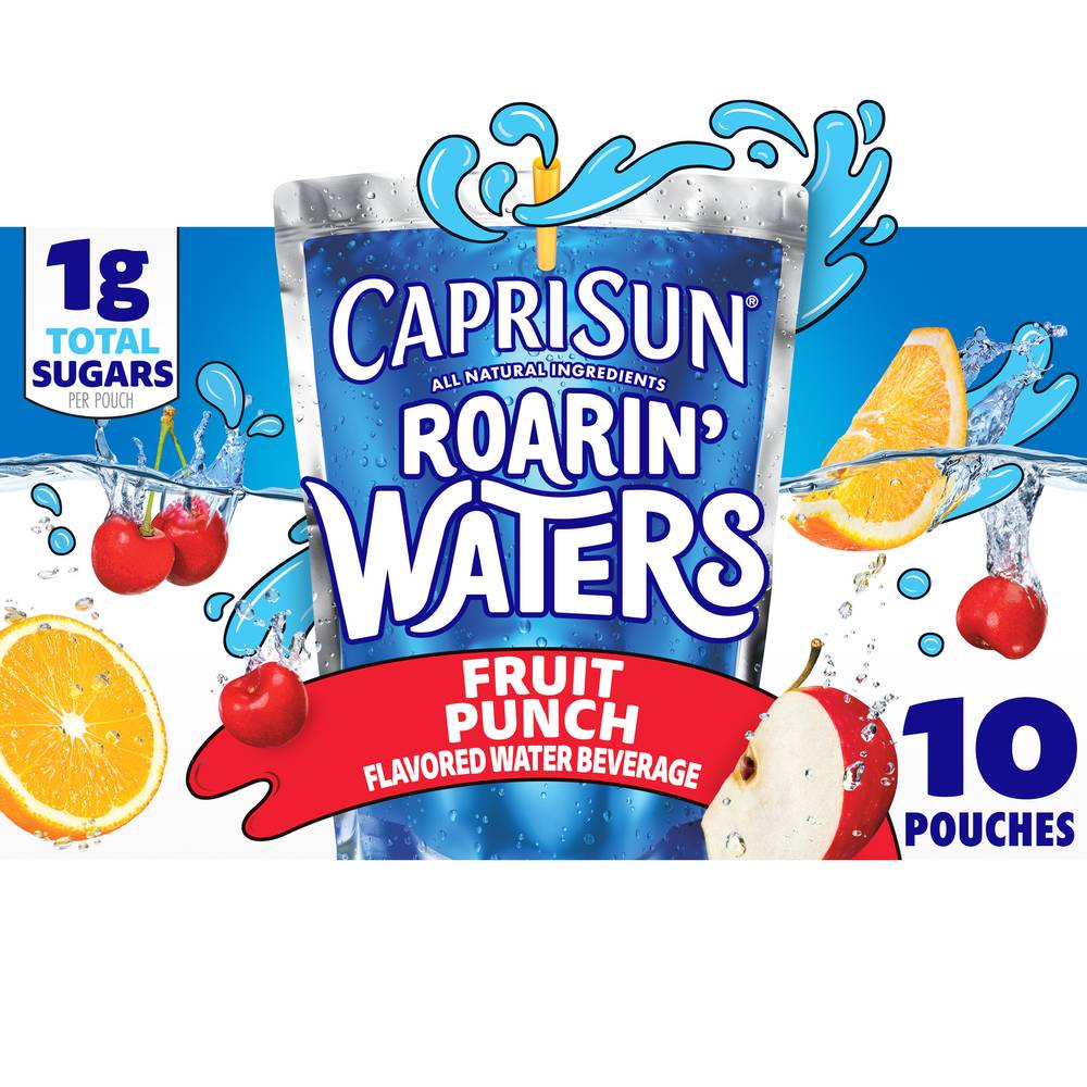 Capri Sun Roarin' Waters Fruit Punch Wave Flavored Flavored Water Beverage (60 fl oz)