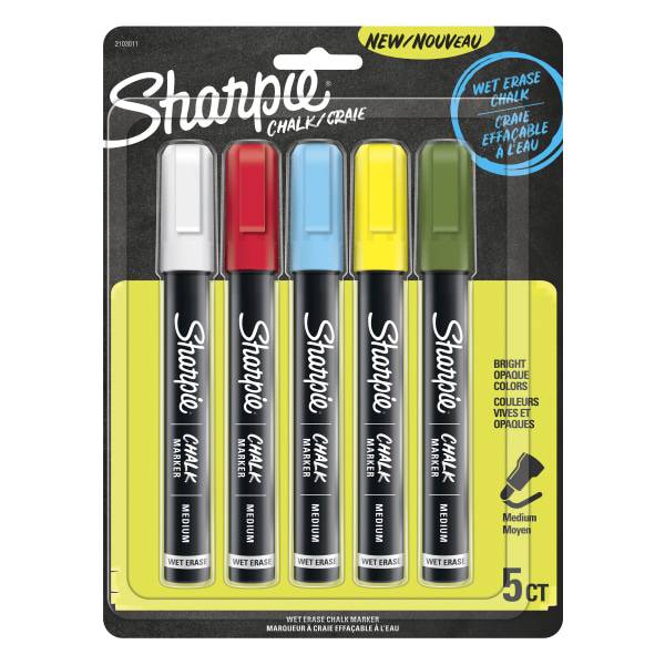 Sharpie Assorted Colors Wet Erase Chalk Markers