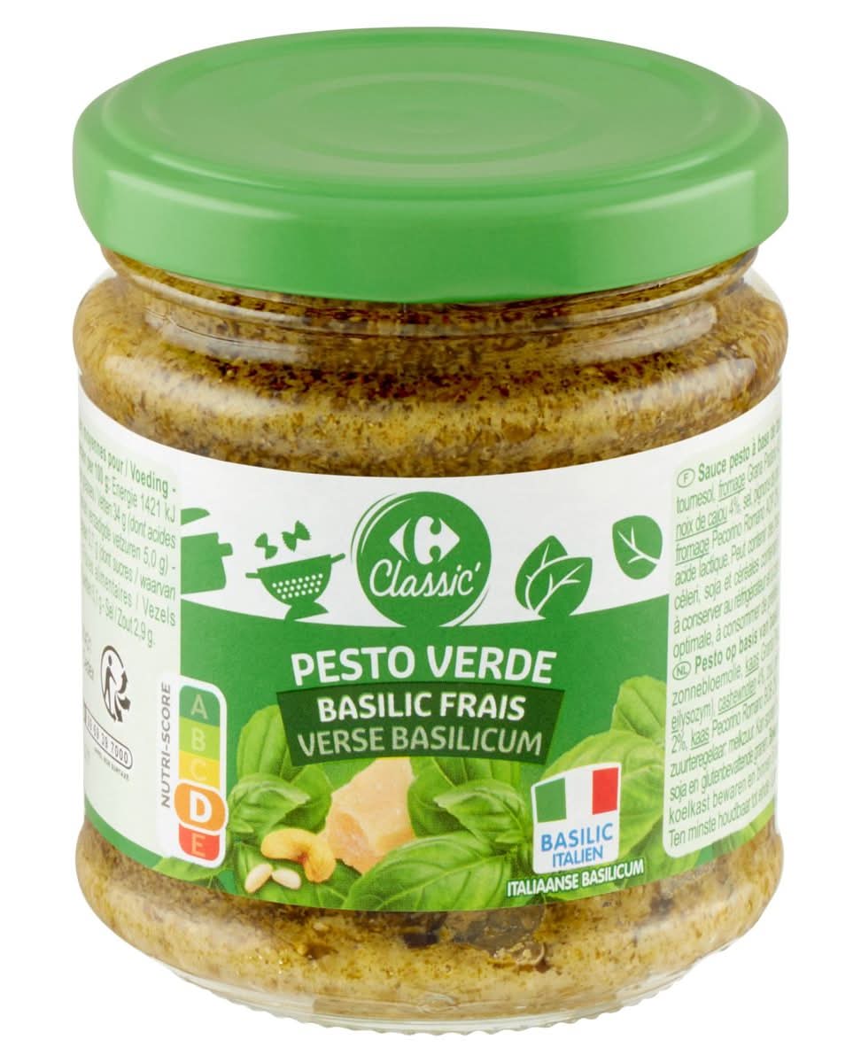 Carrefour Classic'' Pesto Verde Basilic Frais 190 g