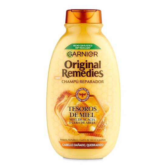 Champú tesoros de miel Original remedies botella 250 ml