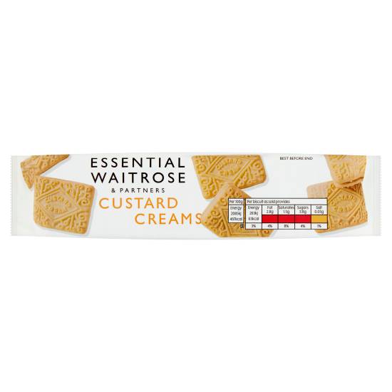 Essential Waitrose & Partners Custard Creams Sandwich Biscuits
