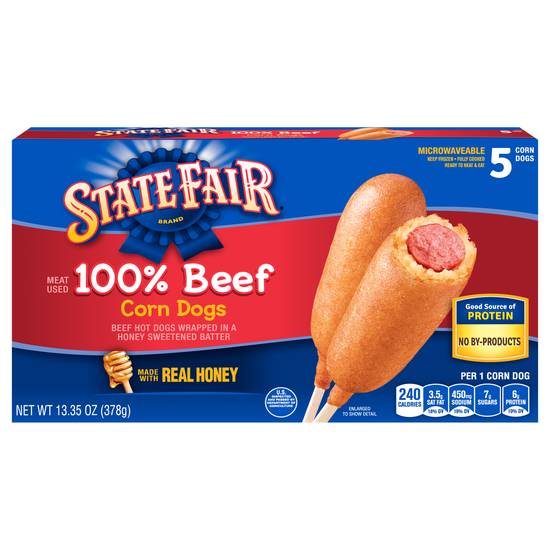 State Fair100% Beef Corn Dogs With Real Honey (5 ct)