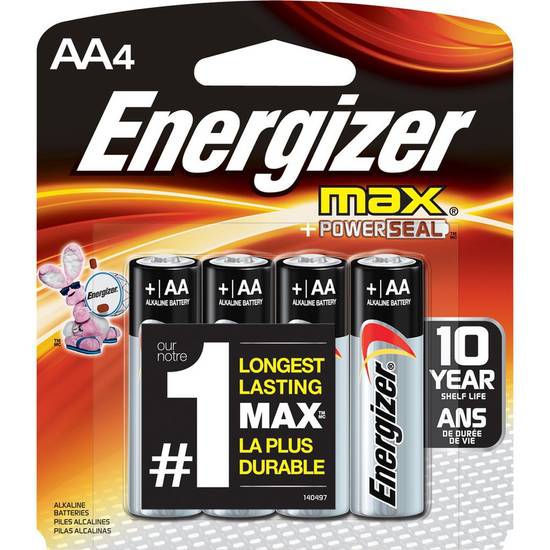 Energizer · Alkaline AA4 batteries