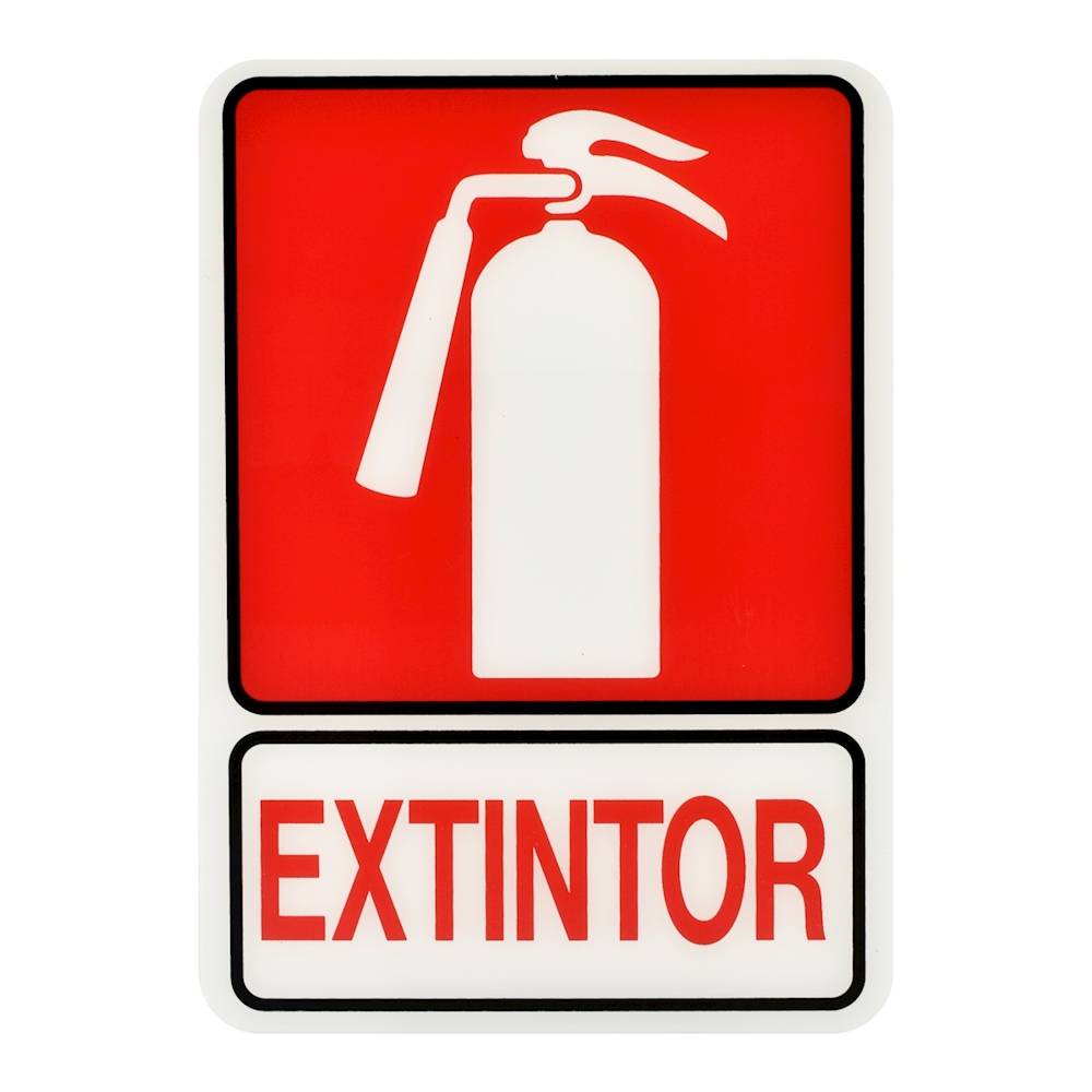 Hy-ko letrero acrílico "extintor" (1 pieza)