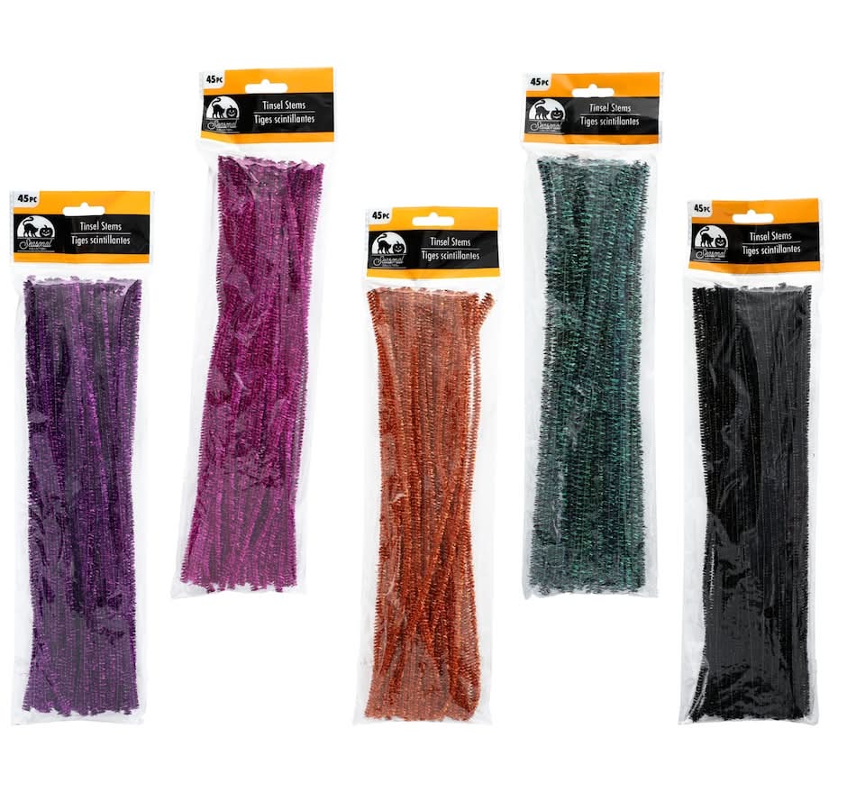 Crafters Square Halloween Tinsel Stems (45 ct)