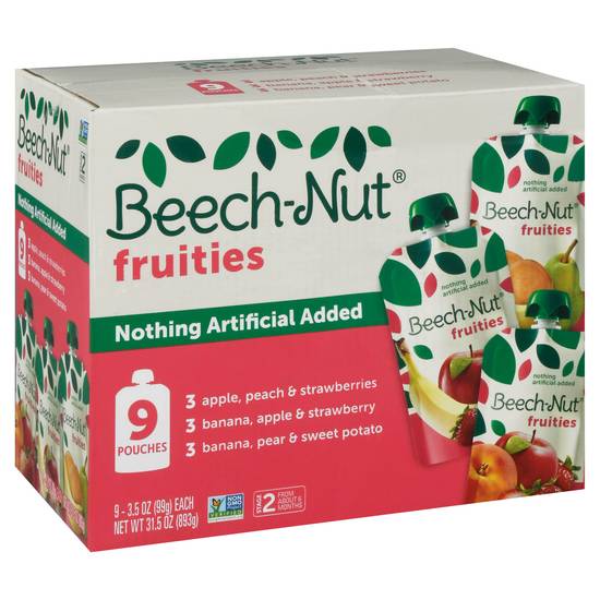 Beech-Nut Fruities Baby Food (9 ct) (assorted)