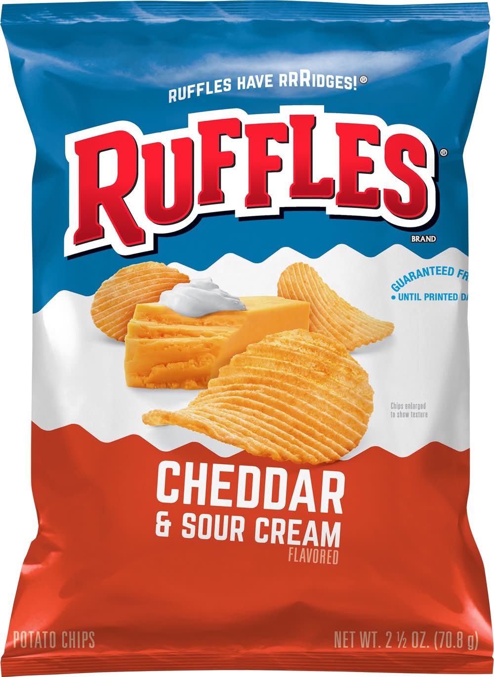 Ruffles Potato Chips, Cheddar & Sour Cream (2.5 oz)