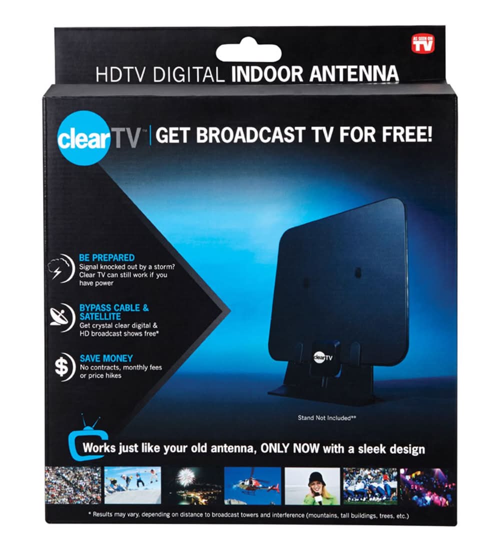 Cleartv Indoor Hdtv Digital Antenna 1 Pk