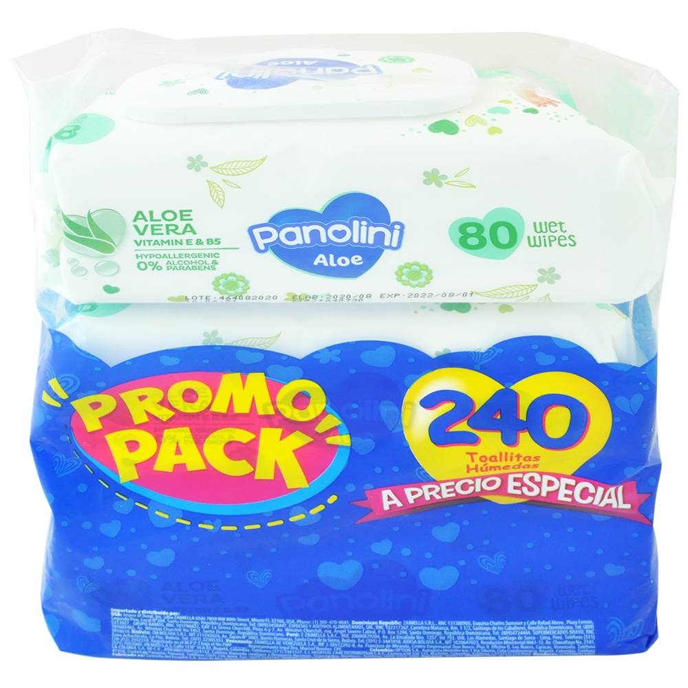 Panolini TOALL HUM ALOE TRIPACK *240