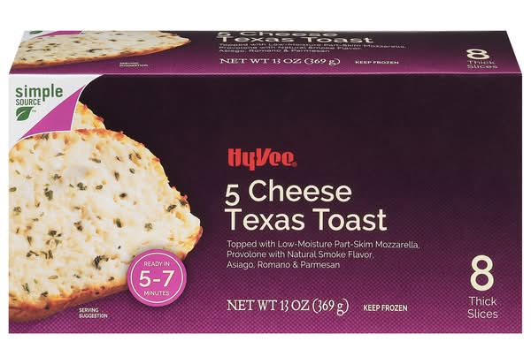 Hy-Vee Texas Toast, 5 Cheese (13 oz, 8 ct)