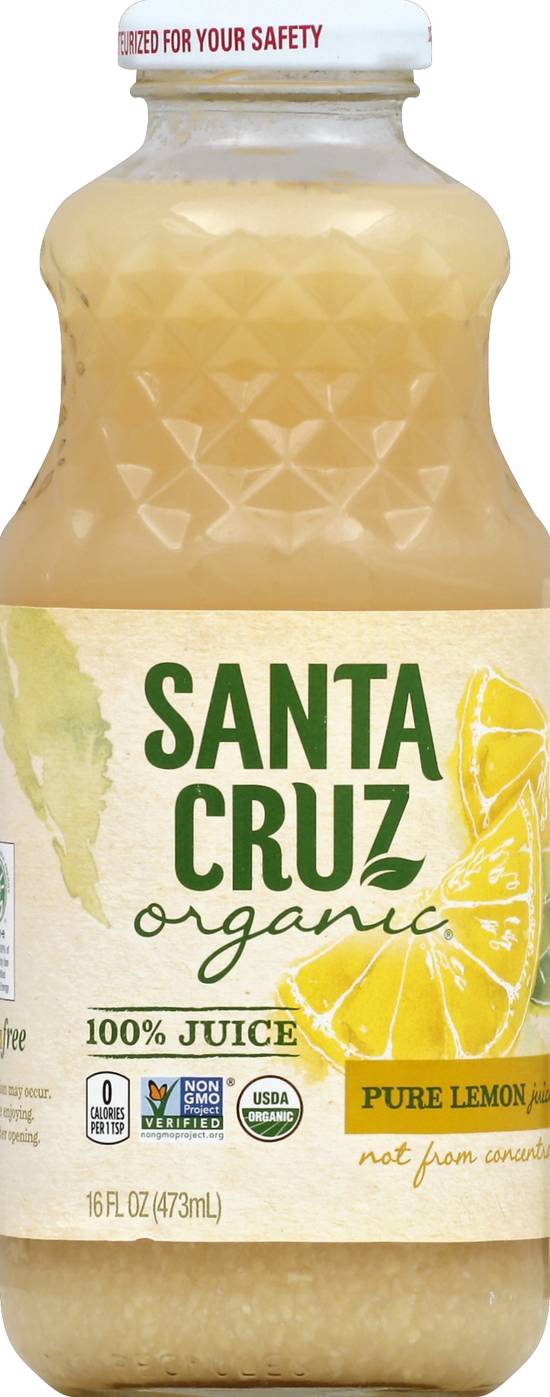 Santa Cruz 100% Pure Lemon Juice (16 fl oz)