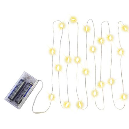 Serie con 20 leds color blanco 2m - blanco (225,6 g)