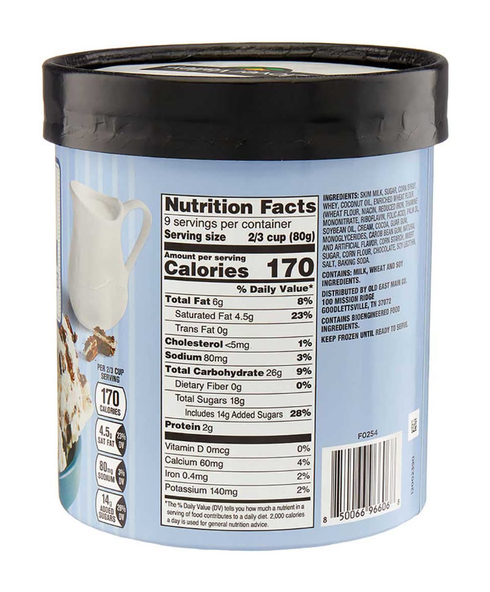 Clover Valley Frozen Dairy Dessert, Cookies-Cream (1.5 qt)