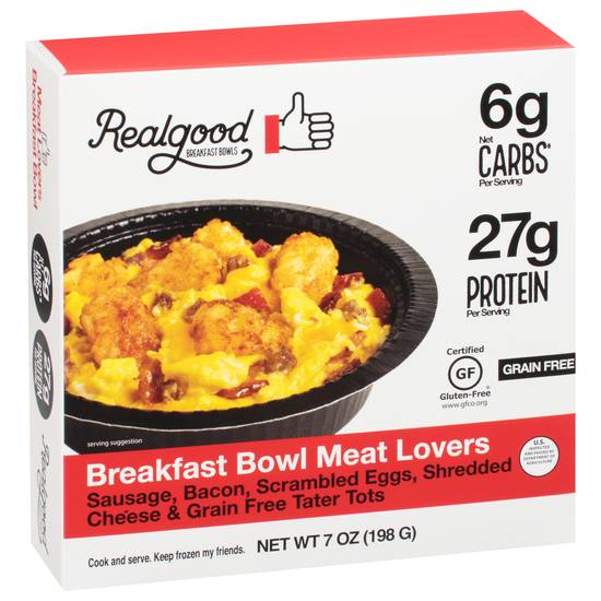 Realgood Foods Co. Breakfast Bowl Meat Lovers