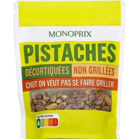 Monoprix Pistaches Decortiquees Non Grillees Le Paquet De 125G