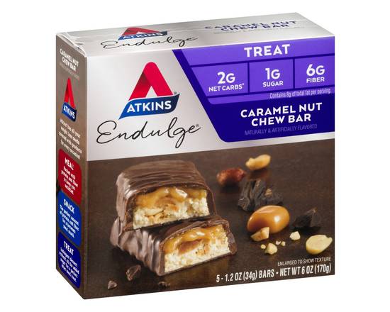 Atkins · Endulge Caramel Nut Chew Bar (5 x 1 oz)