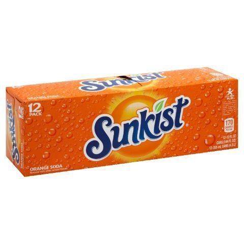 Sunkist Orange Fridge 12 Pack 12oz Can