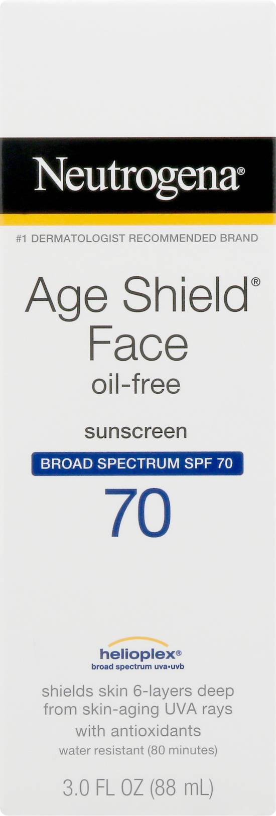 Neutrogena Age Shield Face Broad Spectrum Spf 70 Sunscreen