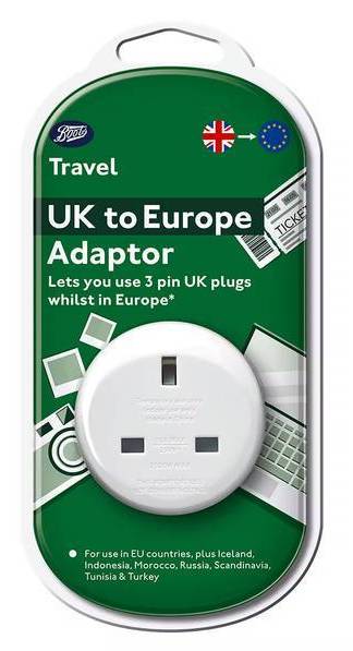 Boots White, Uk To Europe Adaptor