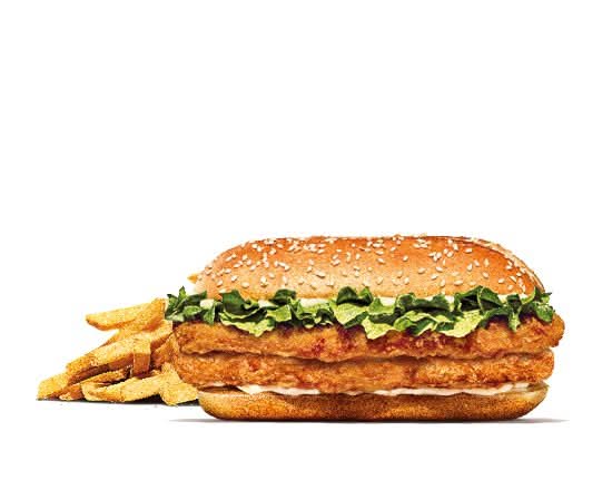 Double Chicken Royale and Fries