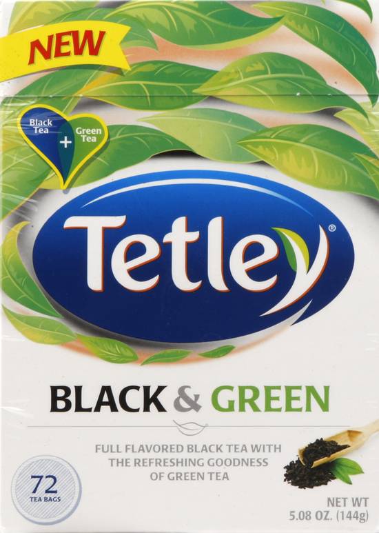 Tetley Black & Green Tea (72 tea bags)