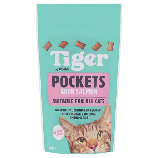 Asda Tiger Filled Pockets with Salmon 60g