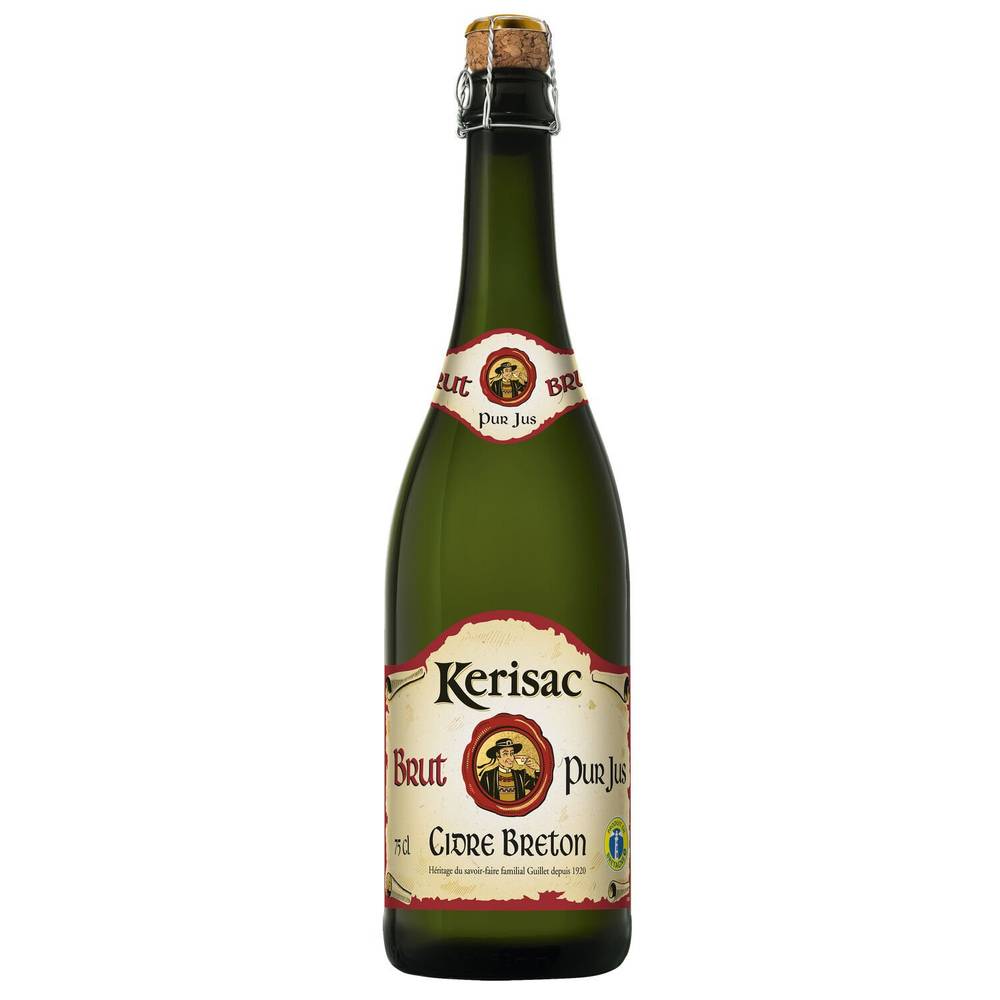 Kerisac - Cidre pur jus brut breton IGP (750 ml)