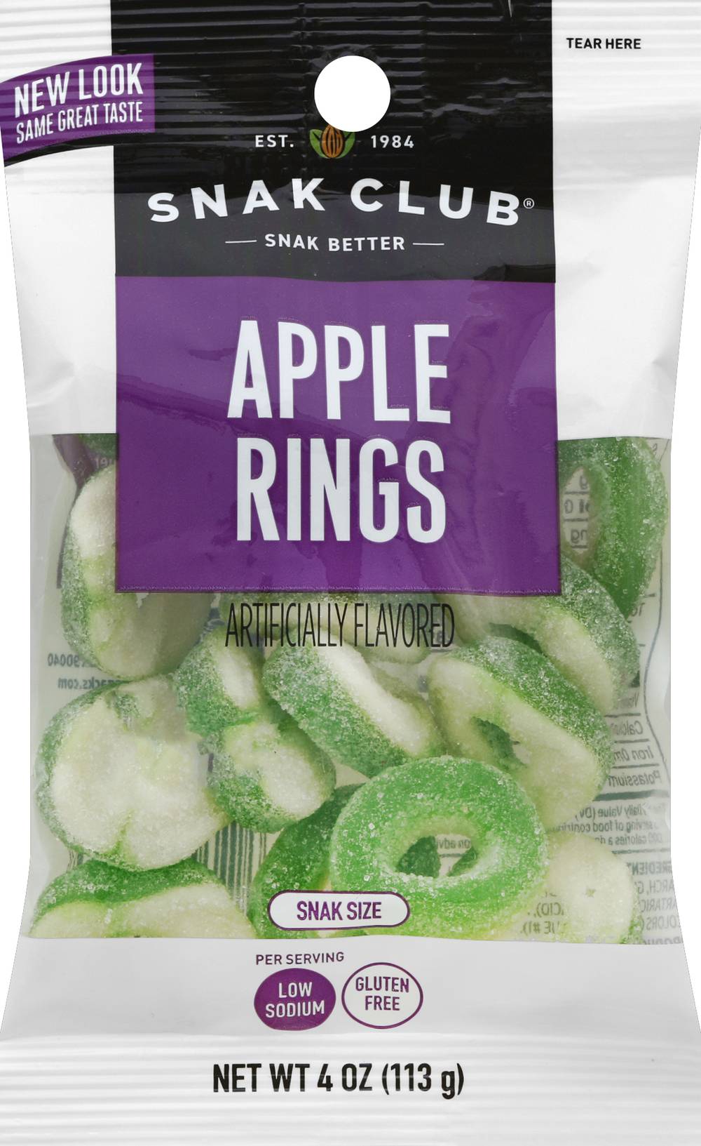 Snak Club Apple Rings (4 oz)