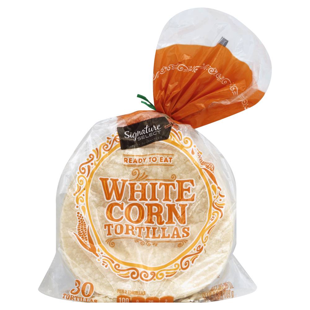 Signature Select White Corn Tortillas (25 oz, 30 ct)