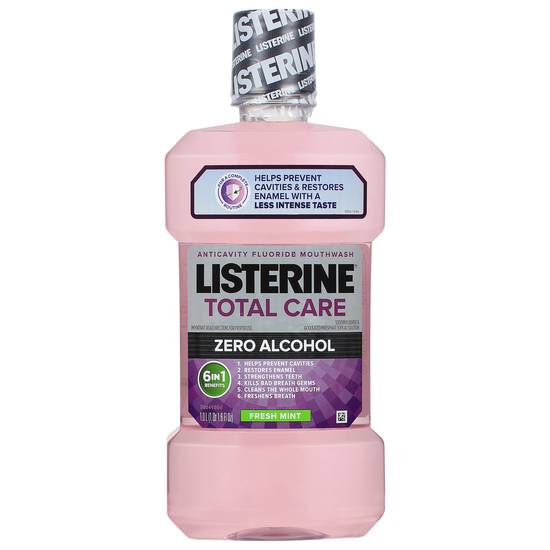 Listerine Total Care Zero Alcohol Anticavity Fluoride Mouthwash