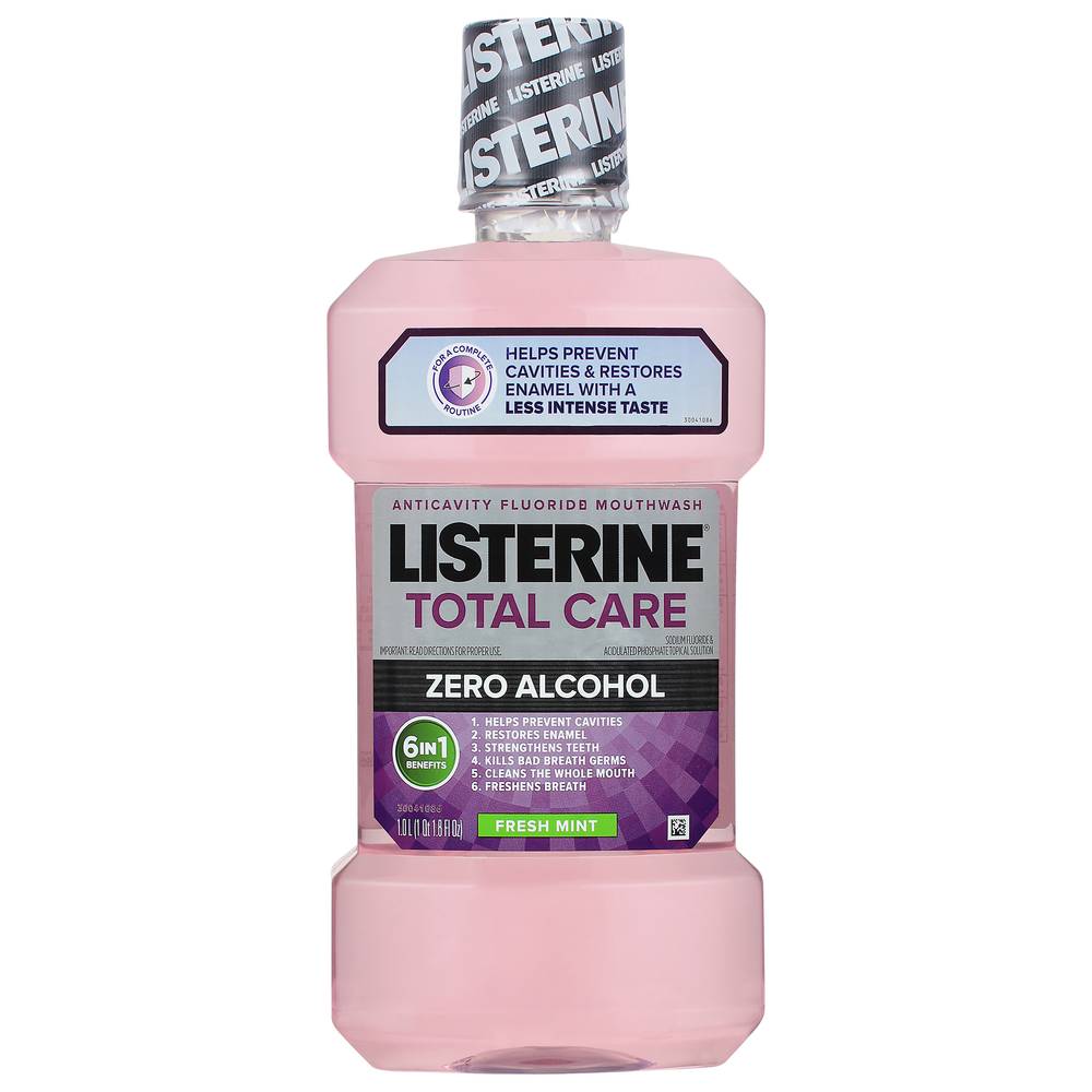 Listerine Total Care Zero Alcohol Anticavity Fluoride Mouthwash (1 L)