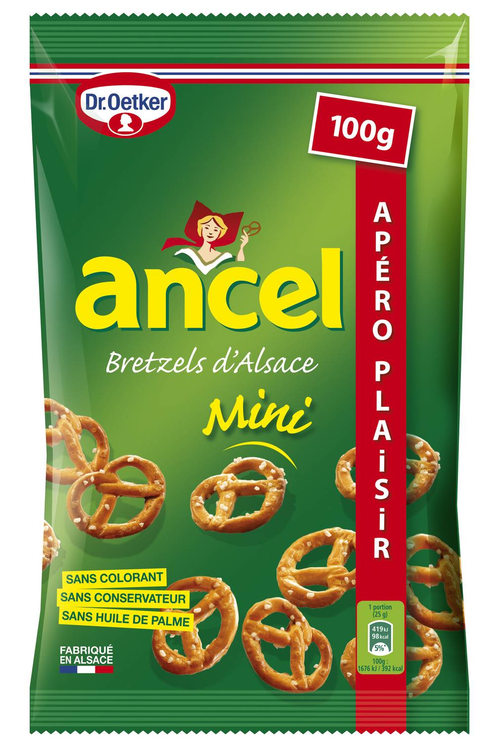 Ancel - Biscuits apéritifs bretzel d'alsace mini (100g)