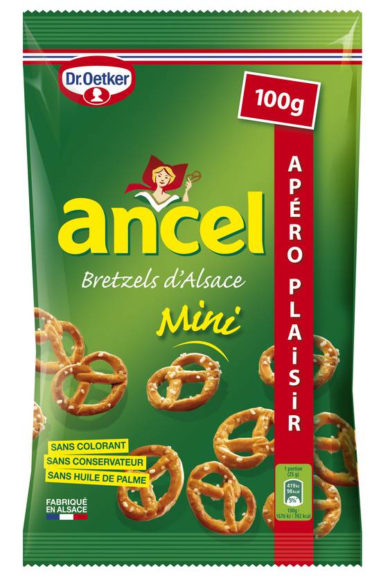 Ancel - Biscuits apéritifs bretzel d'alsace mini