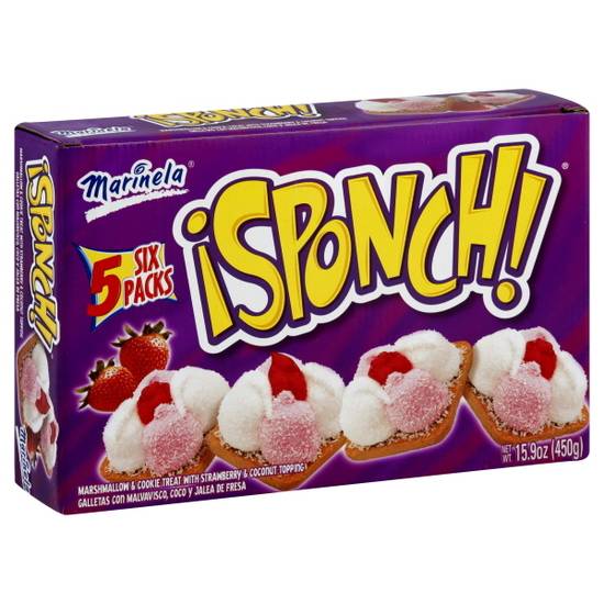Marinela Sponch Coconut and Strawberry Marshmallow Cookies(4 Ct)