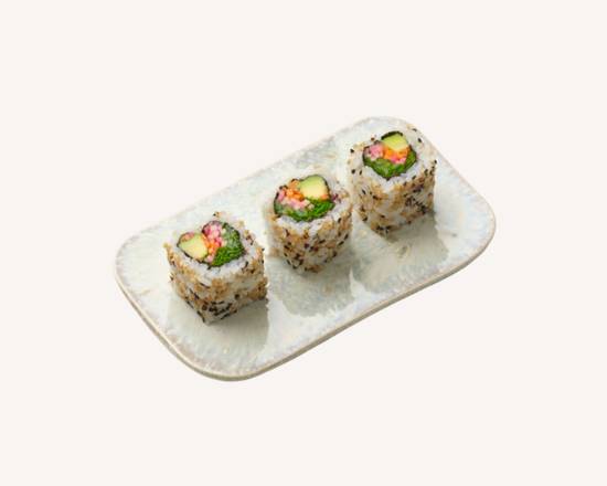 🌿California veggie roll – 3 pièces