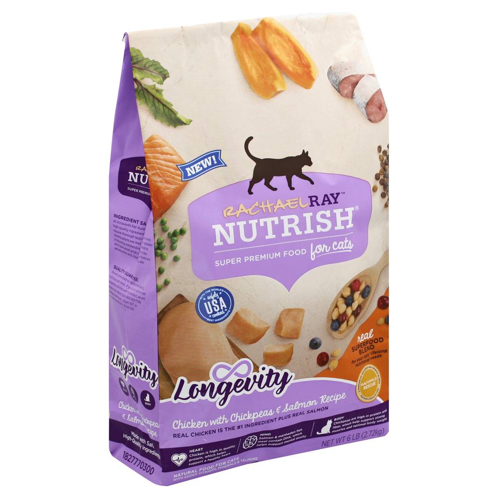 Nutrish Super Premium Chicken With Chickpeas & Salmon Recipe Cat Food (6 lbs)