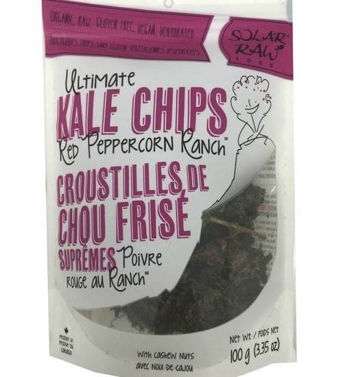 Solar Raw Ultimate Kale Chips Red Peppercorn Ranch (100 g)