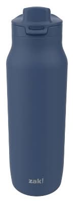 zak! Stainless Steel Chug Water Bottle, Navy Blue