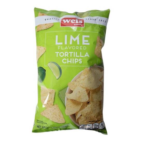 Weis Quality Tortilla Chips Lime