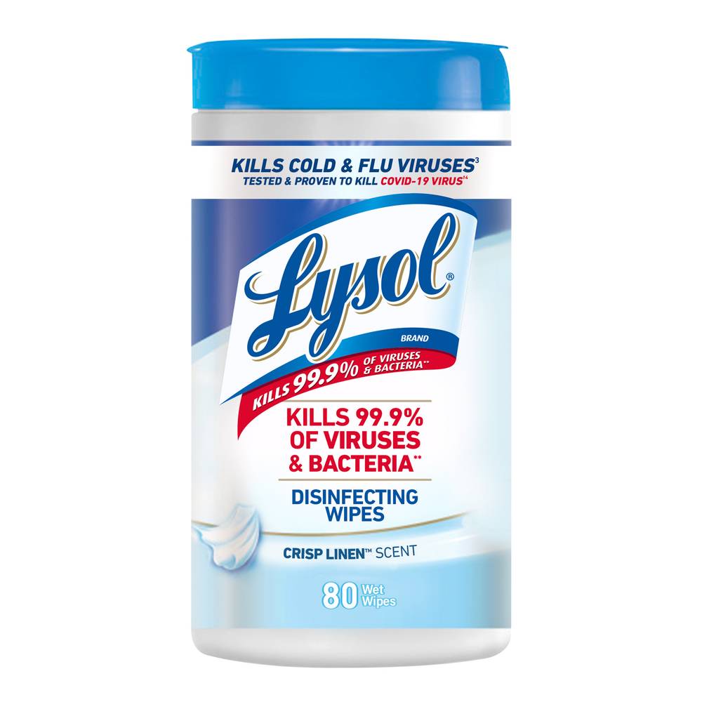 Lysol Brand Ii Crisp Linen Scent Disinfecting Wipes