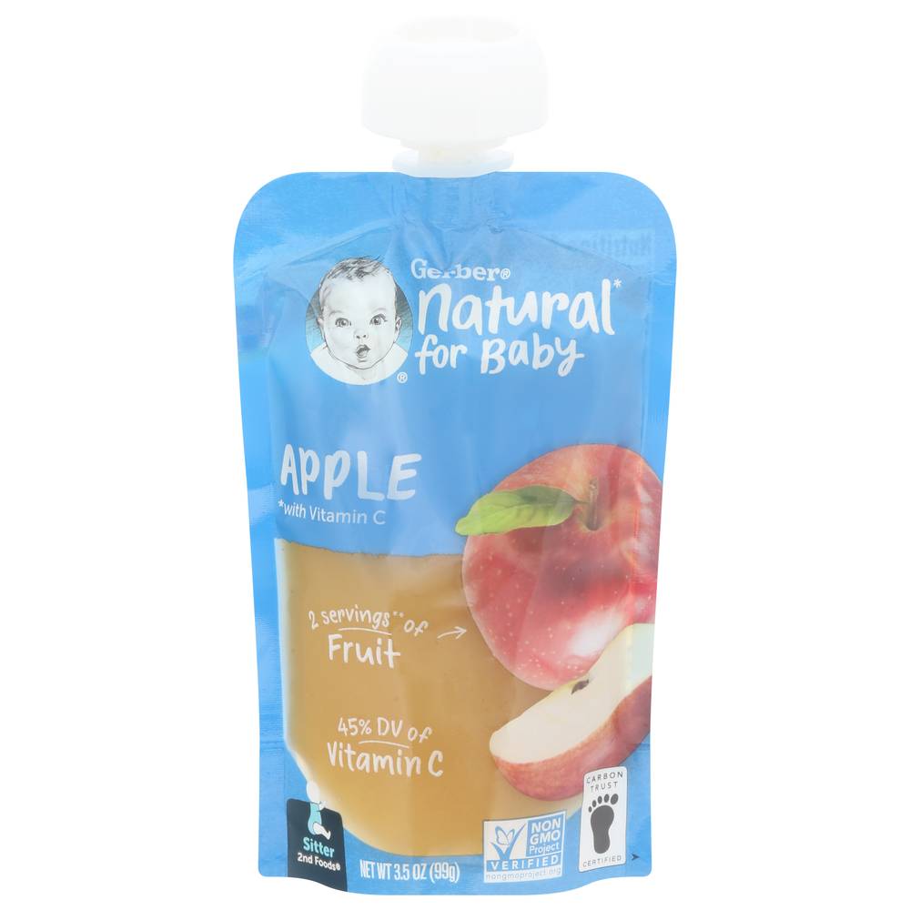 Gerber Sitter 2nd Baby Food With Vitamin C, Apple (3.5 oz)