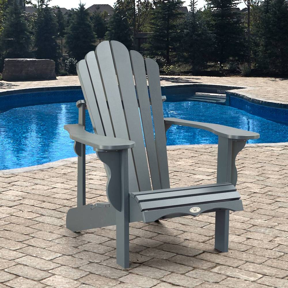 Leisure Line Adirondack Chair, Gray