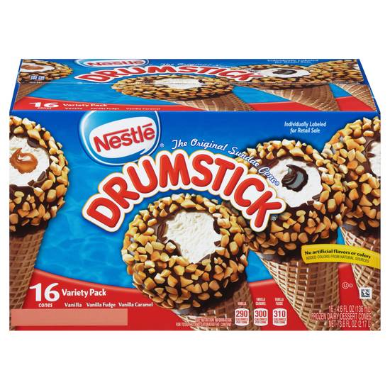Nestlé Drumstick Original Sundae Cone Variety pack (16 ct)