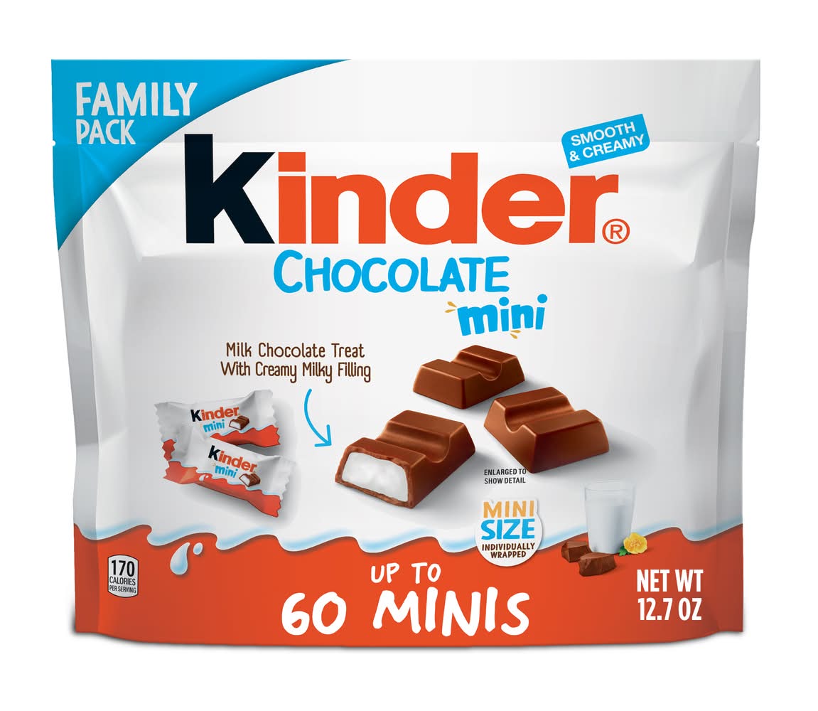Kinder Mini Milk Chocolate Bars (12.7 oz, 60 ct)