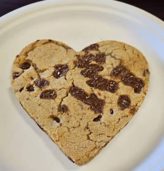 Heart-Shaped Pizza Cookie