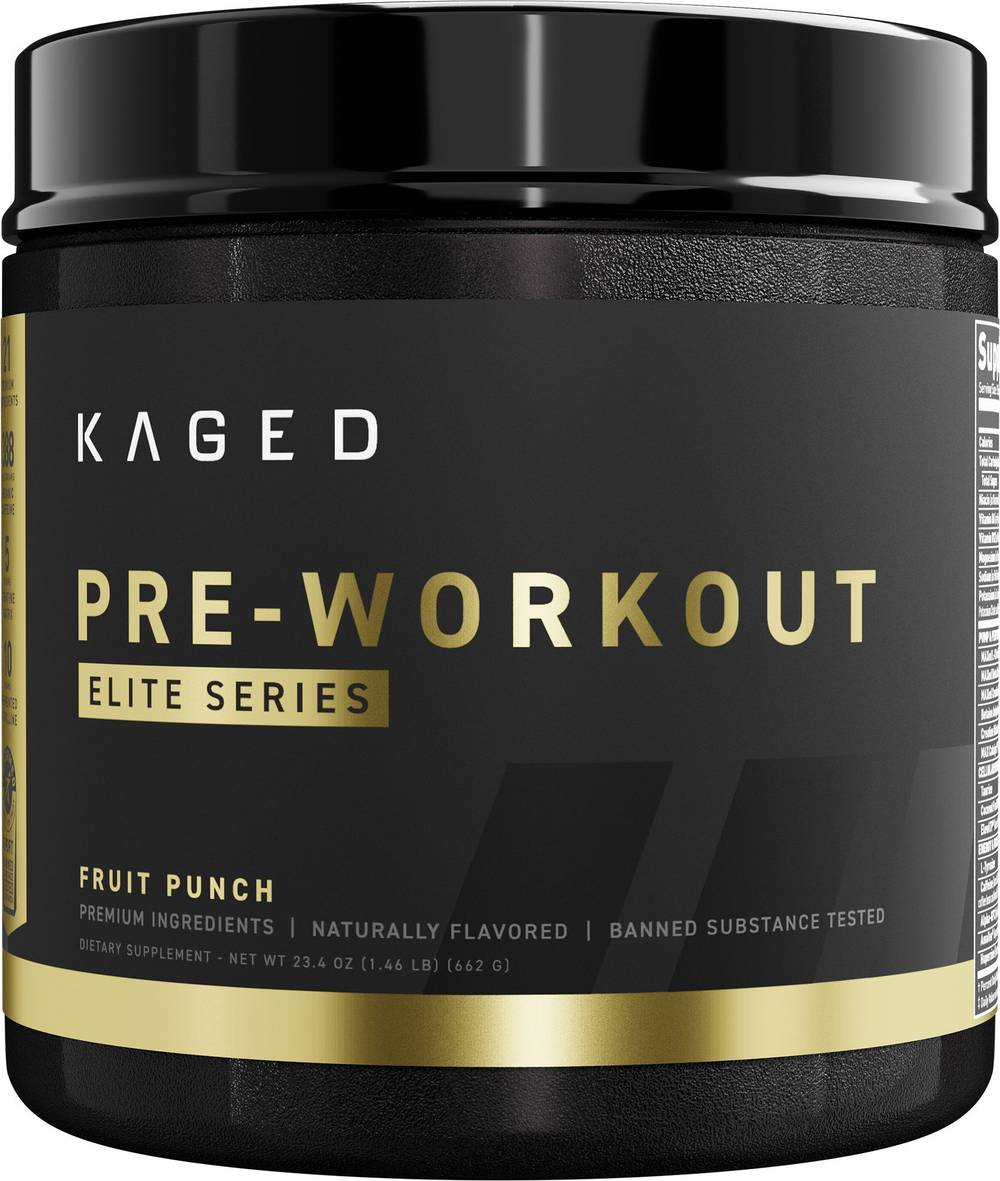 Kaged Pre Workout Elite Powder (23.4 oz) (fruit punch)