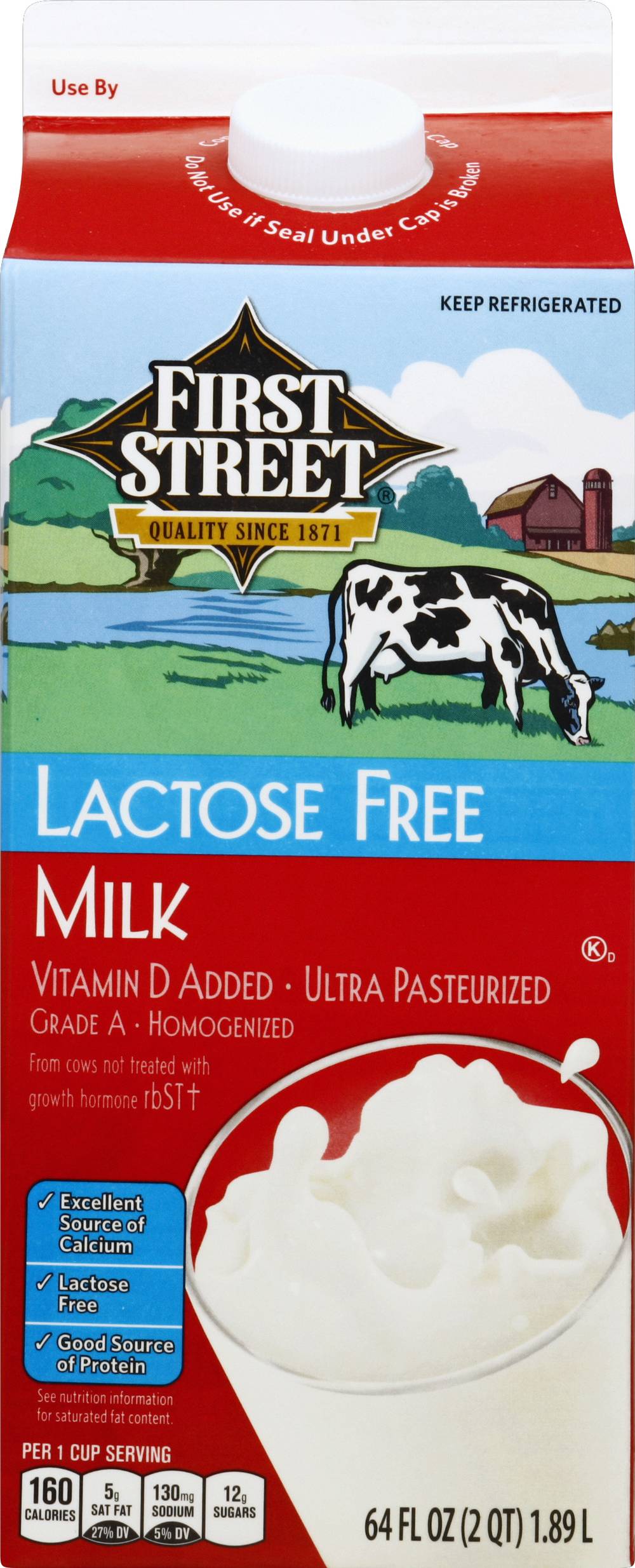 First Street Lactose Free Milk (64 fl oz)